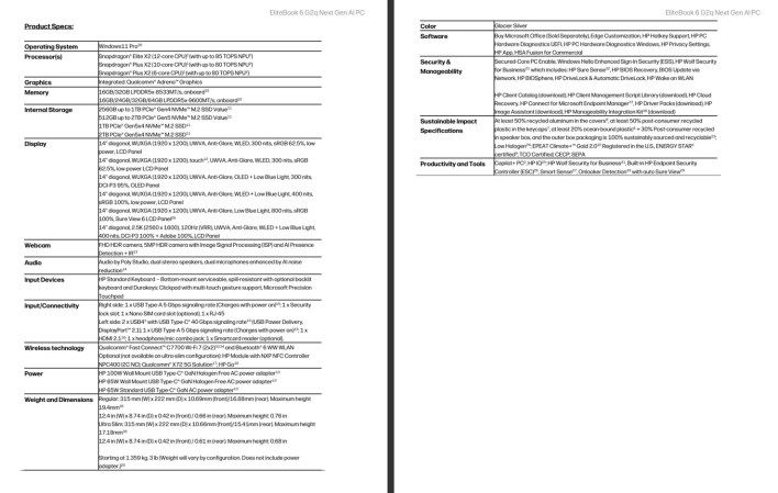 تكنولوجيا: حاسوب EliteBook 6 G2q الجديد من HP ينطلق بمعالجات كوالكوم وتصميم عصري