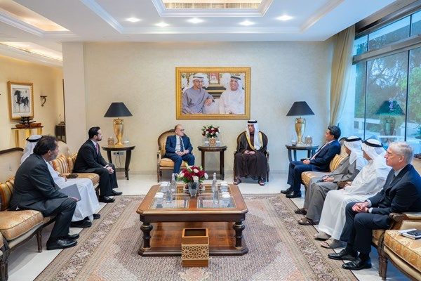 سعود بن صقر يستقبل سفراء كوستاريكا والسلفادور وغواتيمالا