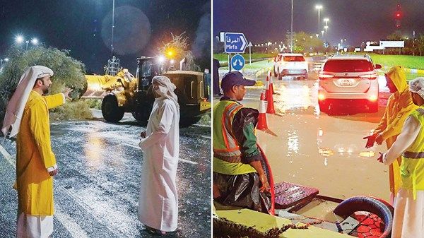 جهود التعامل مع الحالة الجوية تحقق تعافياً بنسبة 85% على مستوى مدن الظفرة