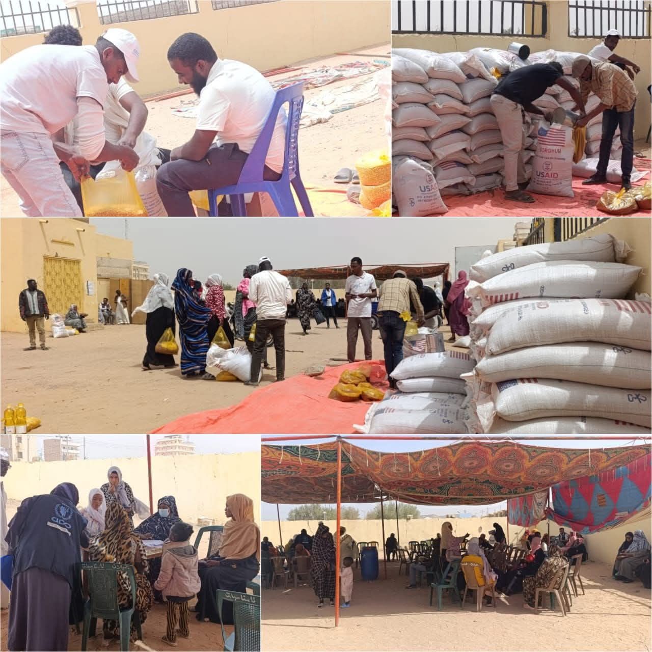 مساعدات غذائية تصل آلاف المستفيدين بوادي حلفا عبر منظمة اضافة للمساعدات والكوارث والتنمية