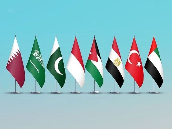 بيان مشترك لوزراء خارجية الإمارات والأردن وتركيا ومصر وإندونيسيا وباكستان والسعودية وقطر