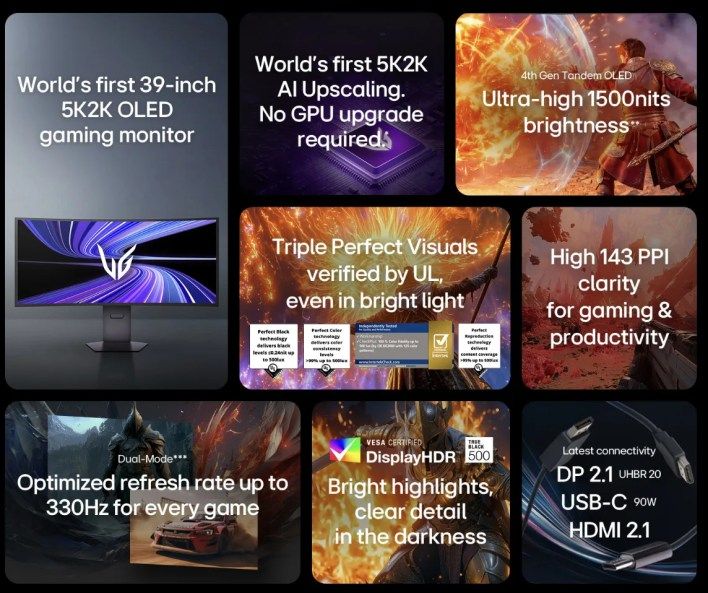 تكنولوجيا: شاشة UltraGear OLED 39GX950B من LG تنطلق بمواصفات جبارة وتفاصيل تسعير جديدة