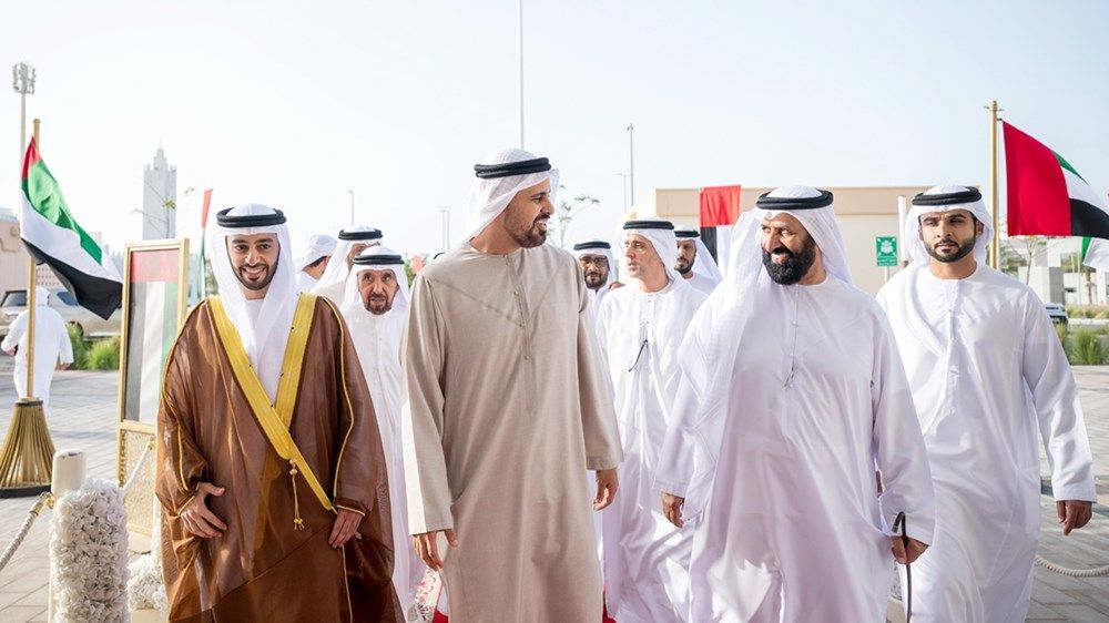 ذياب بن محمد بن زايد يحضر حفل استقبال بمناسبة زفاف عمر سهيل المرر