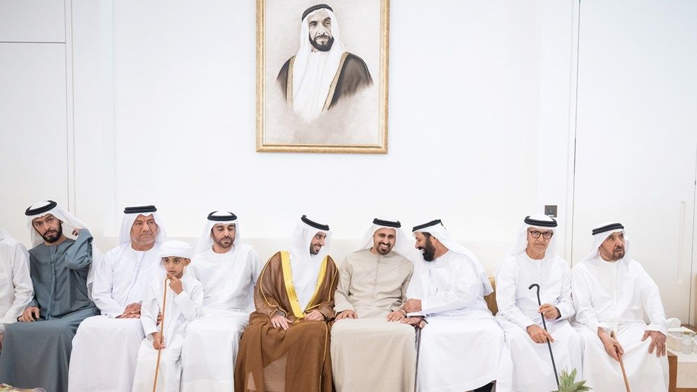 ذياب بن محمد بن زايد يحضر حفل استقبال بمناسبة زفاف عمر سهيل المرر