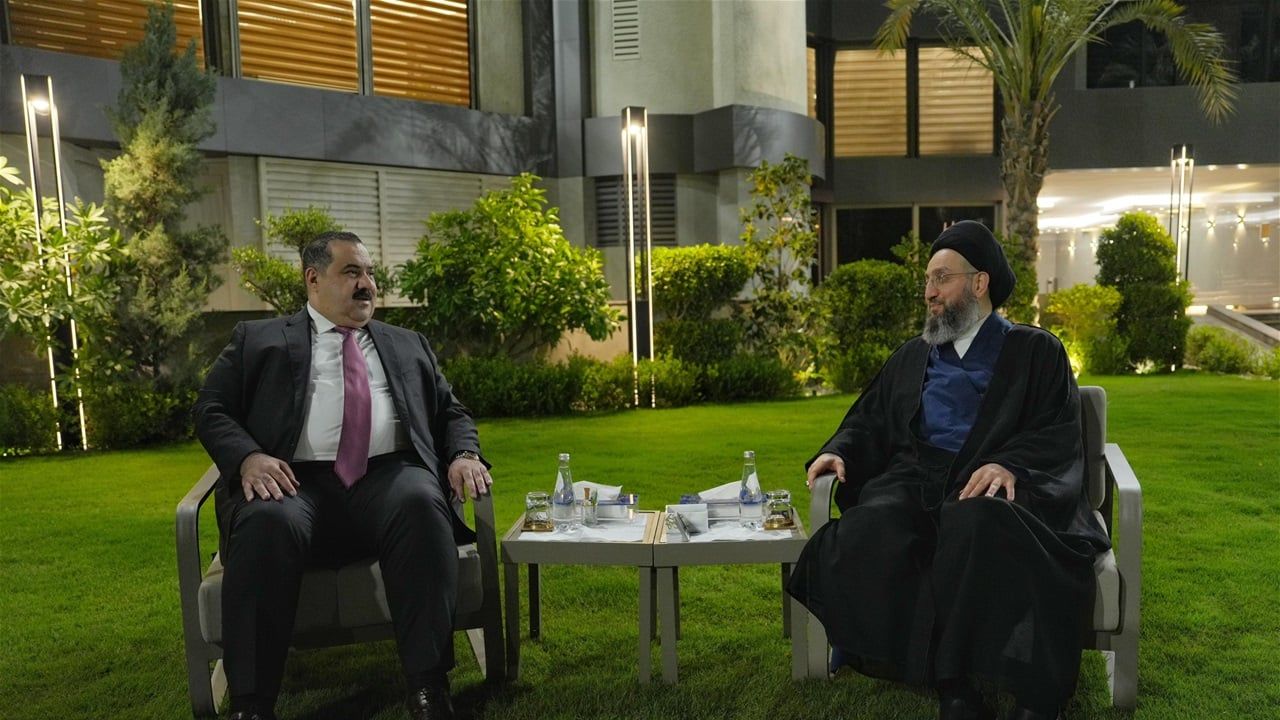 السامرائي والسيد الحكيم يبحثان أهمية تعزيز الحوار بين القوى السياسية
