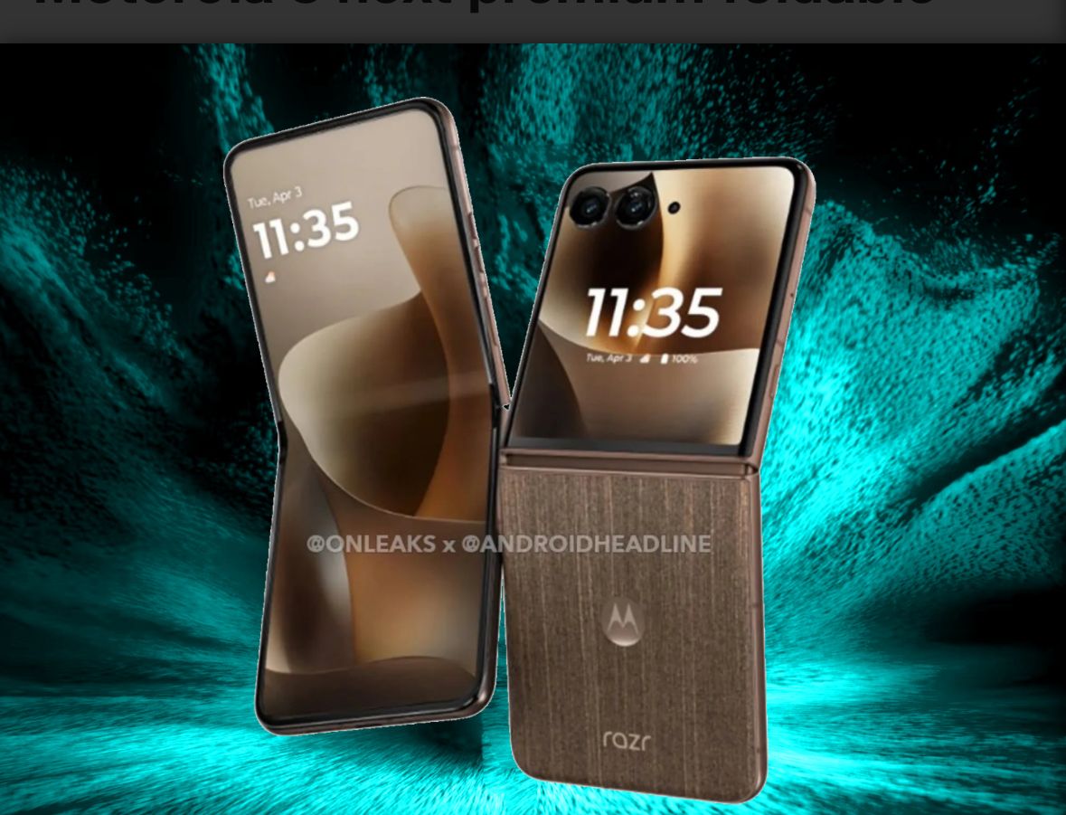 تكنولوجيا: الكشف عن هاتف موتورولا القابل للطي القادم بتصميم فاخر بلمسات من الخشب وألكانتارا