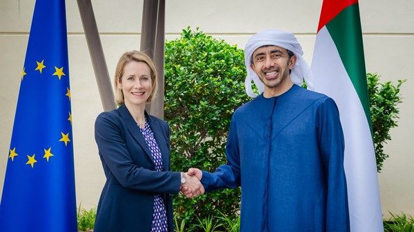 عبدالله بن زايد وكايا كالاس يبحثان العلاقات الاستراتيجية الإماراتية الأوروبية والتطورات الإقليمية