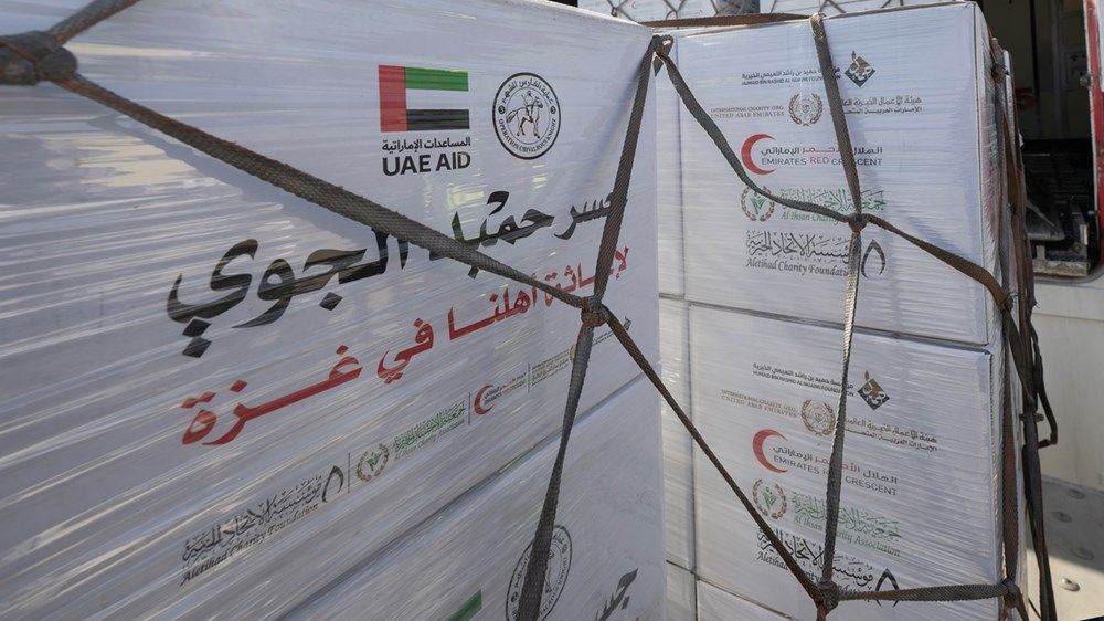 "الفارس الشهم 3".. طائرة مساعدات تصل العريش لدعم أهالي غزة ضمن "جسر حميد الجوي"