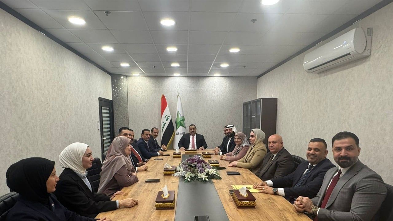 وفد العزم يصل مجلس النواب برئاسة السامرائي