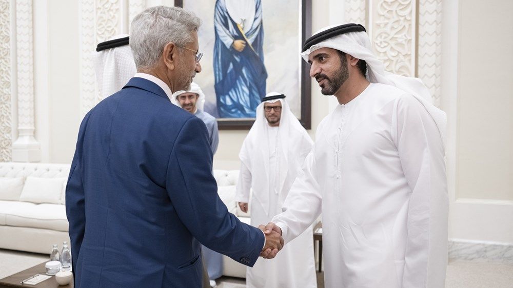 رئيس الدولة يستقبل وزير الشؤون الخارجية في الهند