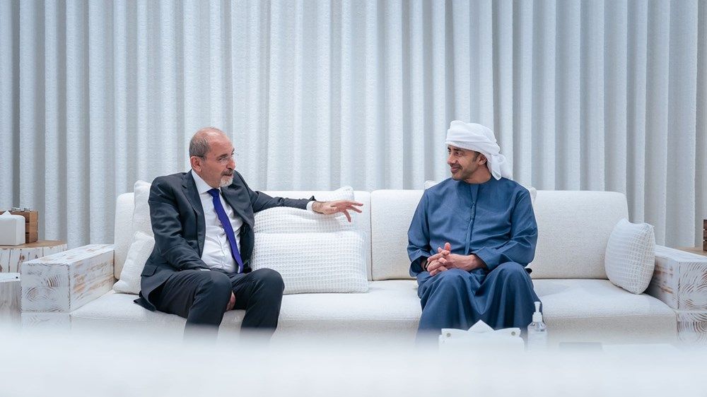 عبدالله بن زايد يستقبل أيمن الصفدي ويبحثان العلاقات الأخوية والتطورات في المنطقة