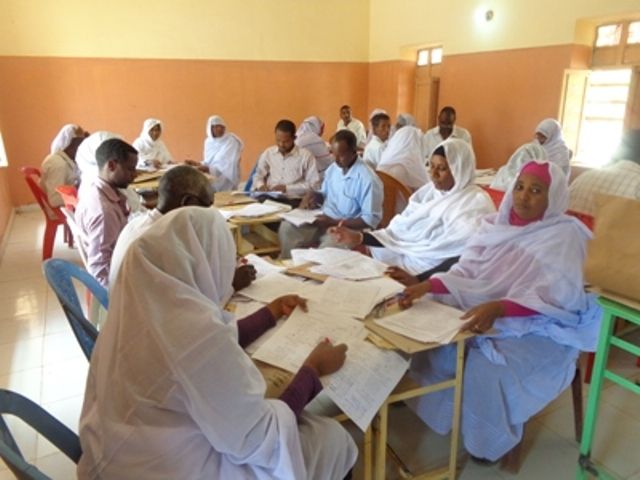 الفراغ من عمليات تصحيح اوراق امتحانات الشهادة المتوسطة بمركز كنترول محلية الخرطوم