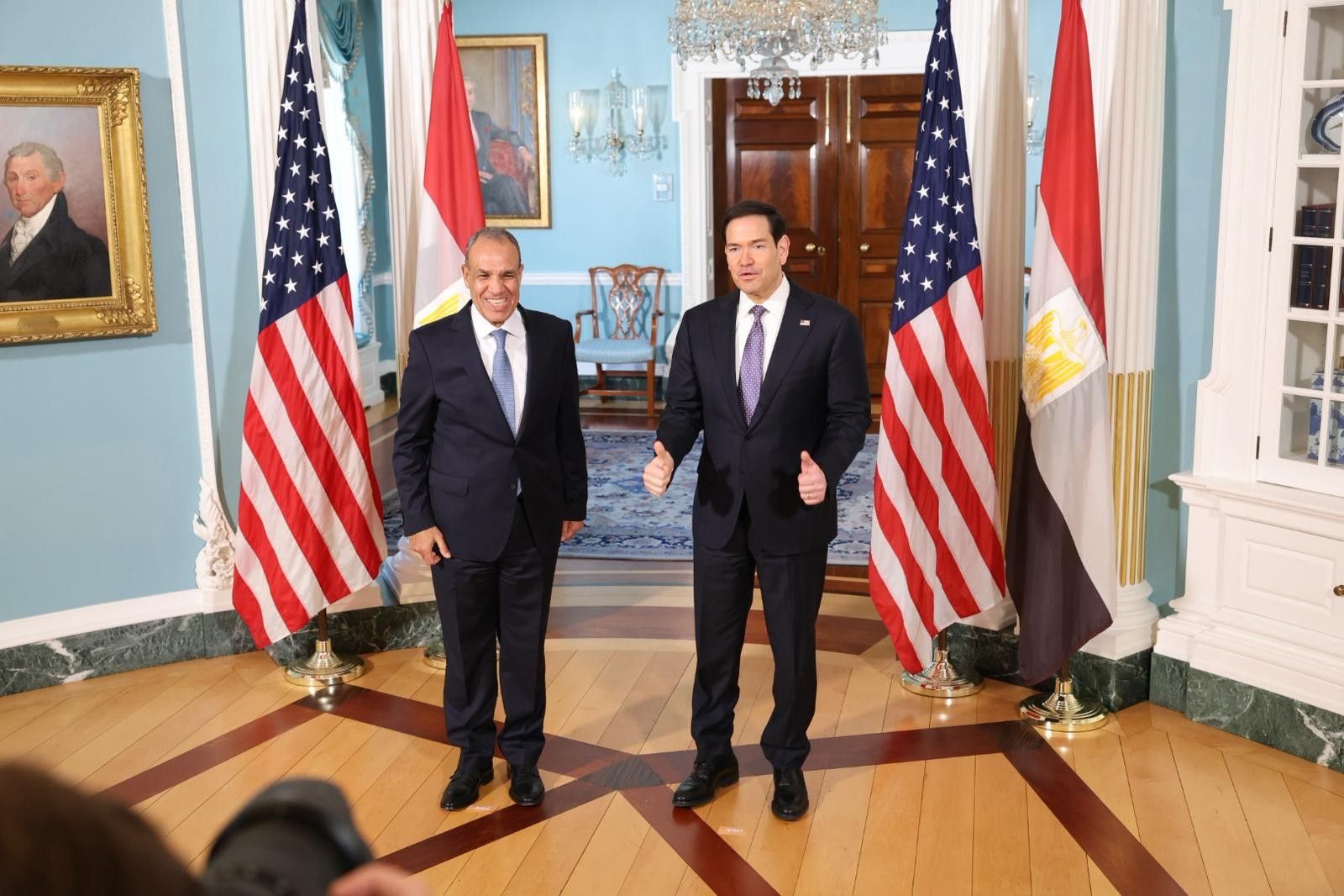 بالصور: عبد العاطي يبحث مع روبيو غزة ومستجدات المنطقة بواشنطن