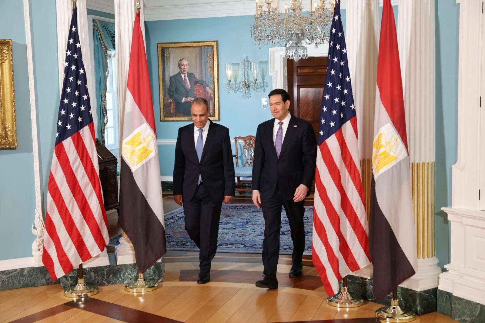 بالصور: عبد العاطي يبحث مع روبيو غزة ومستجدات المنطقة بواشنطن