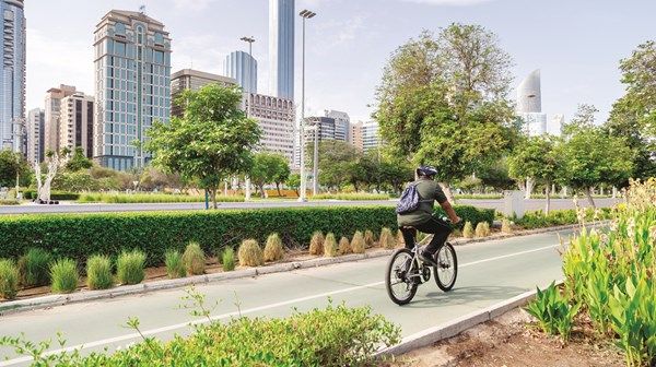 شبكة متكاملة لمسارات الدرّاجات بطول 227 كيلومتراً في جزيرة أبوظبي