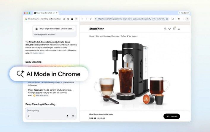 تكنولوجيا: وضع AI في Chrome من جوجل يفتح الروابط جنبًا إلى جنب داخل نفس التبويب