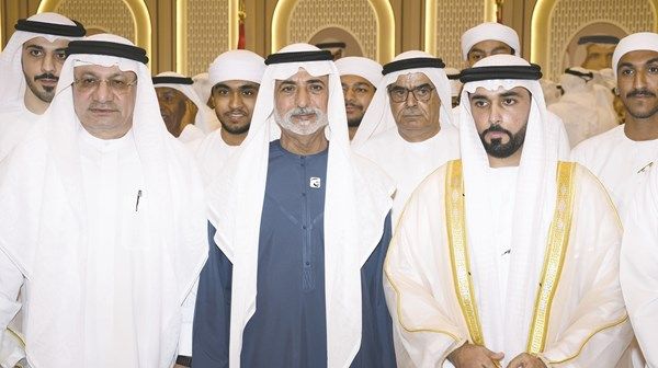 نهيان بن مبارك يحضر حفل زفاف حمد الزعابي