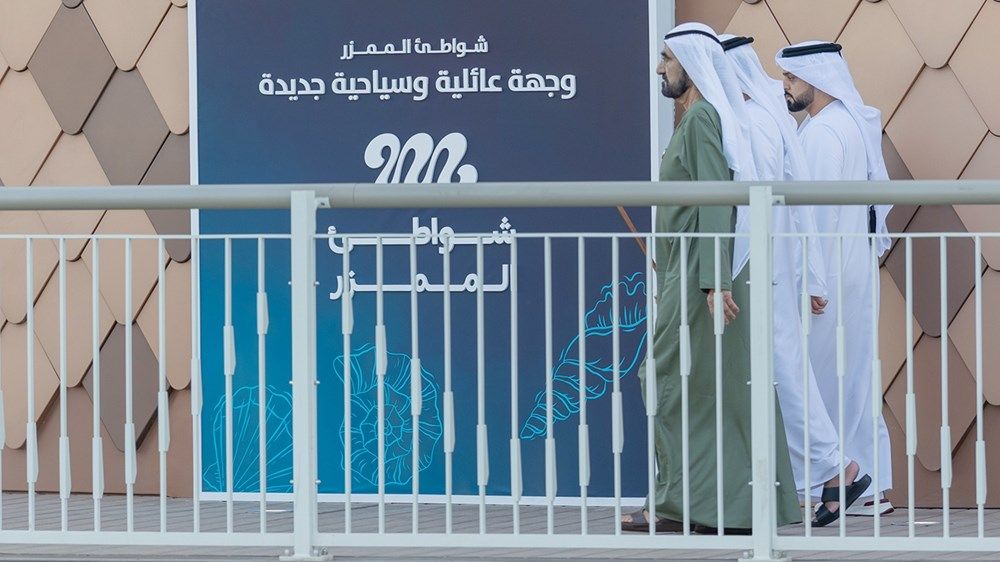 محمد بن راشد يتفقّد مشروع تطوير شواطئ الممزر بقيمة نصف مليار درهم