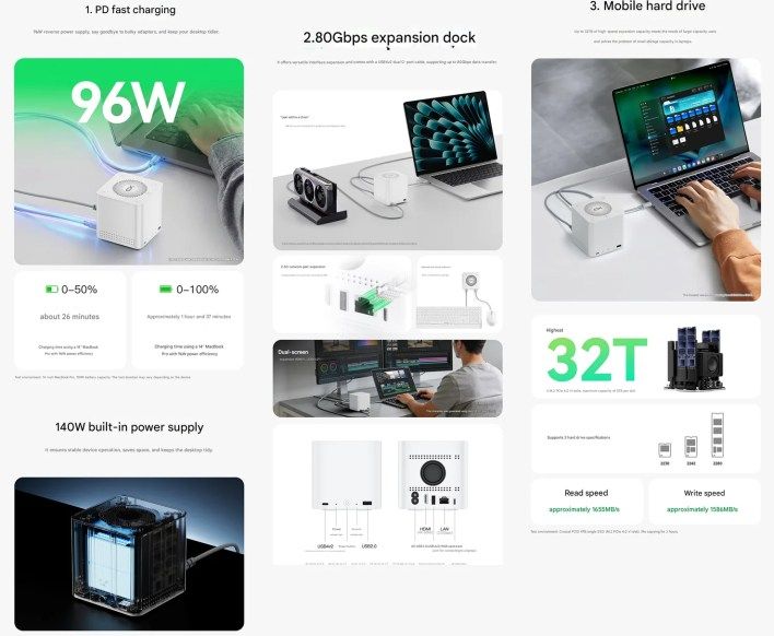 تكنولوجيا: بي لينك تطلق وحدة التوصيل Mate Pro بدعم تخزين ضخم ومنافذ فائقة السرعة