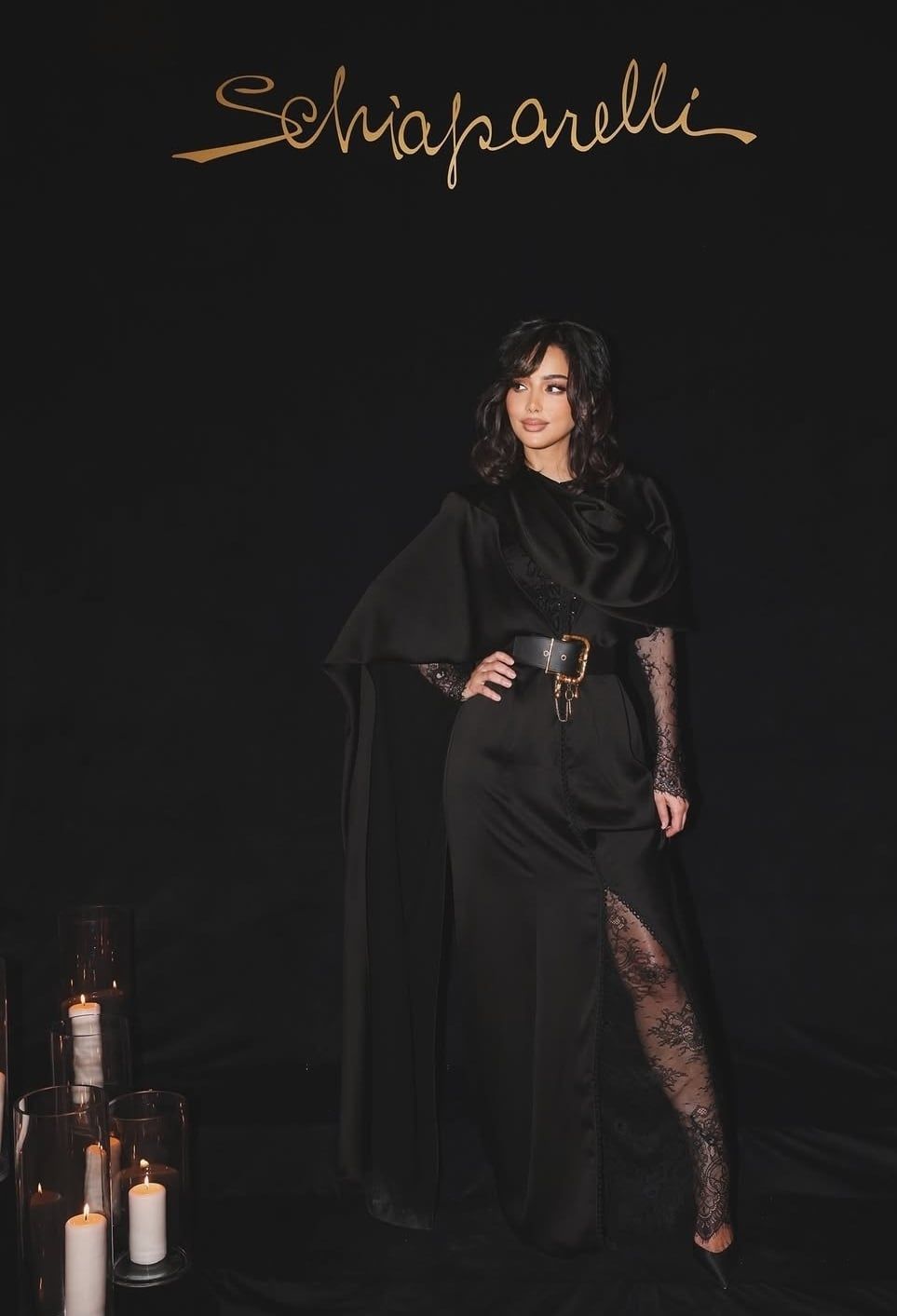 بسمة بوسيل بإطلالة مونوكرومية عصرية – صورة