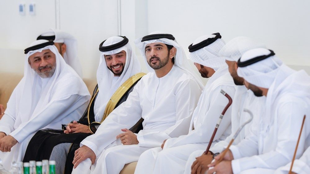 حمدان بن محمد يحضر أفراح البلوشي