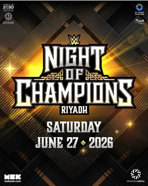 إطلاق تذاكر عرض WWE NIGHT OF CHAMPIONS في الرياض يونيو المقبل على منصة WEBOOK