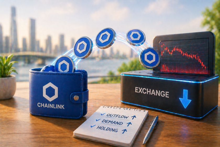 عمليات سحب عملة LINK بالجملة من منصات التداول رغم تراجع السعر… هل يستعد السعر للارتفاع؟