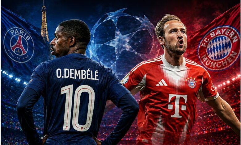موعد مباراة باريس سان جيرمان وبايرن ميونخ والقنوات الناقلة في دوري أبطال أوروبا 2026