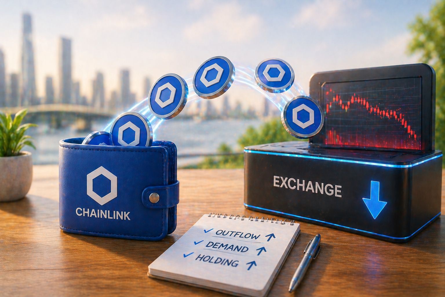 عمليات سحب عملة LINK بالجملة من منصات التداول رغم تراجع السعر… هل يستعد السعر للارتفاع؟