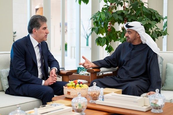 رئيس الدولة يستقبل رئيس إقليم كردستان العراق