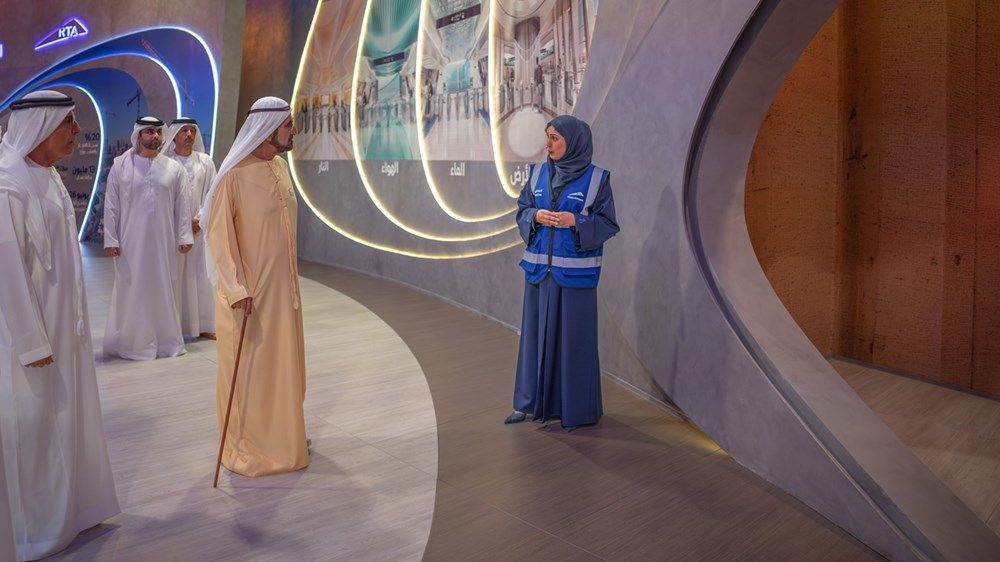 محمد بن راشد يدشن أعمال الحفر في أنفاق الخط الأزرق لمترو دبي