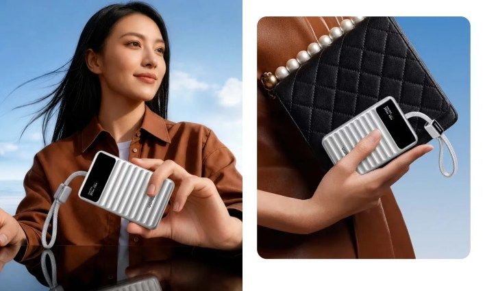 تكنولوجيا: يوجرين تطلق بنك الطاقة PB603 بتصميم فريد وشاشة وكابل مدمجين