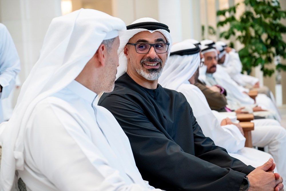 رئيس الدولة يستقبل رئيس مجلس الوزراء وزير خارجية قطر