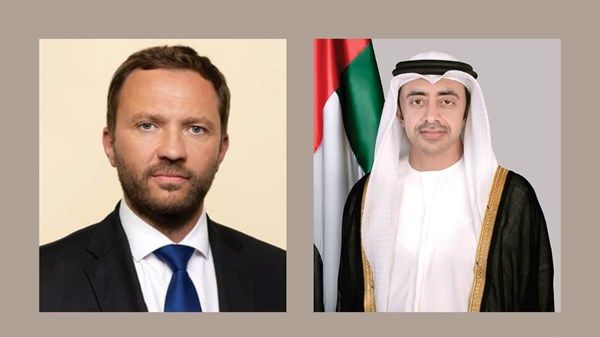 عبدالله بن زايد ووزير خارجية إستونيا يبحثان العلاقات الثنائية والتطورات الإقليمية