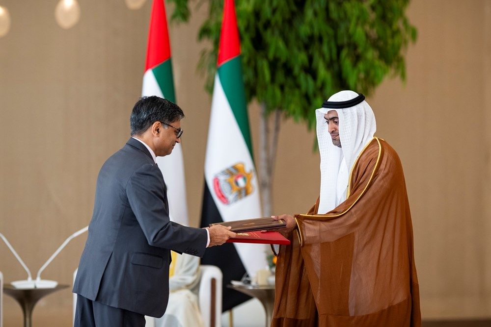 رئيس الدولة ورئيس وزراء الهند يشهدان إعلان عدد من الاتفاقيات ومذكرات التفاهم بين البلدين