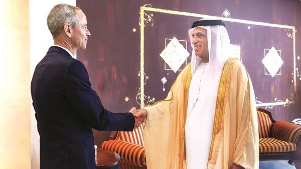 سعود بن صقر يبحث تعزيز التعاون مع القنصل العام الفرنسي