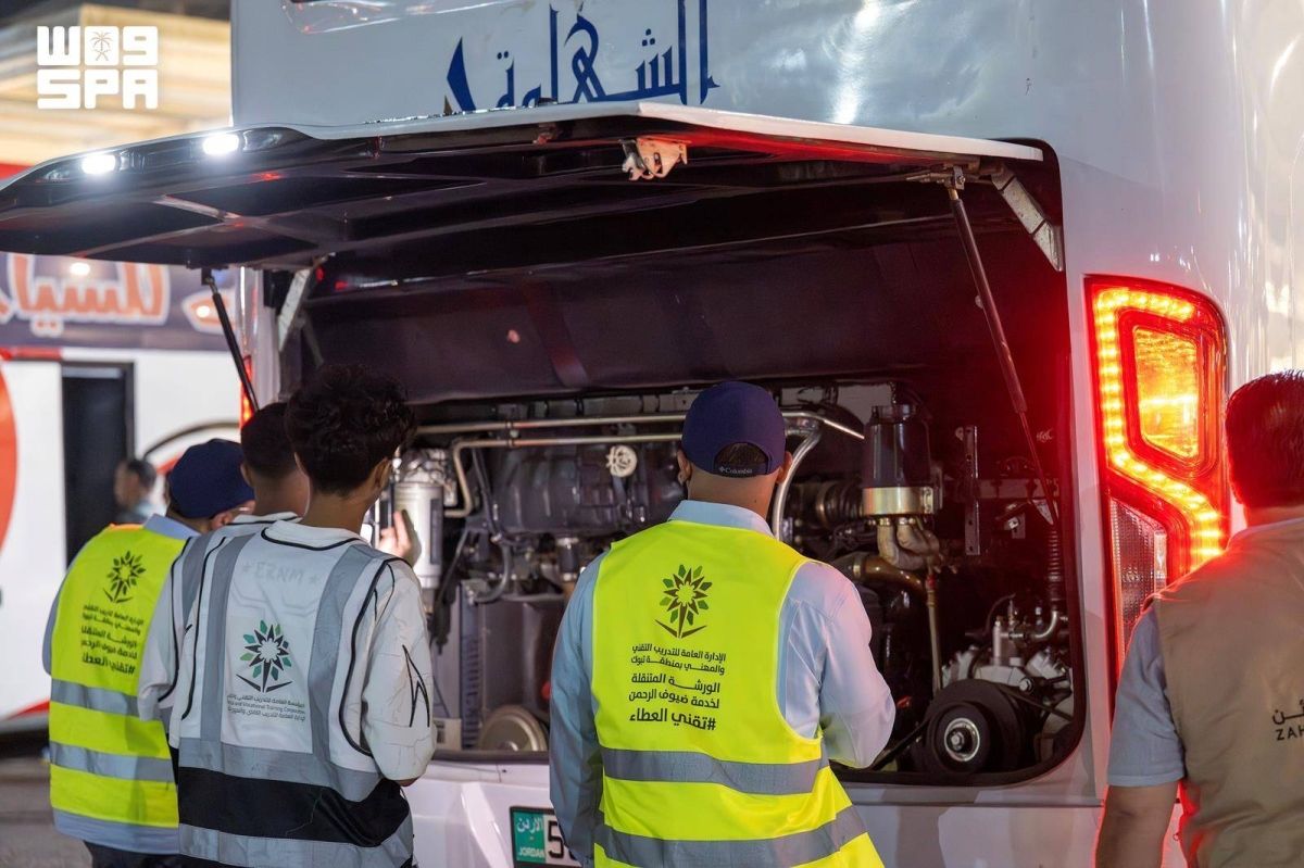 خدمات ميدانية ولوجستية تقدمها «تقني العطاء» بتبوك لدعم ضيوف الرحمن