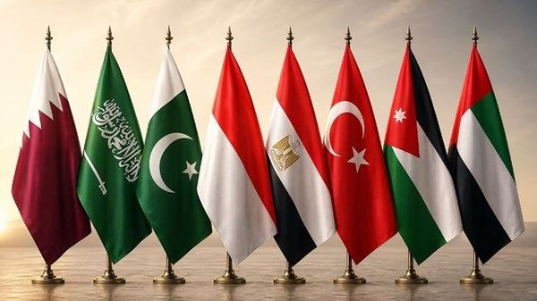 بيان مشترك صادر عن وزراء خارجية الإمارات والأردن وتركيا ومصر وإندونيسيا وباكستان والسعودية وقطر