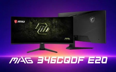 تكنولوجيا: شاشة MAG 346CQDF E20 الجديدة من MSI تجلب ألعابا مزدوجة الوضع بمعدل 400 Hz للشاشات الاقتصادية فائقة الاتساع