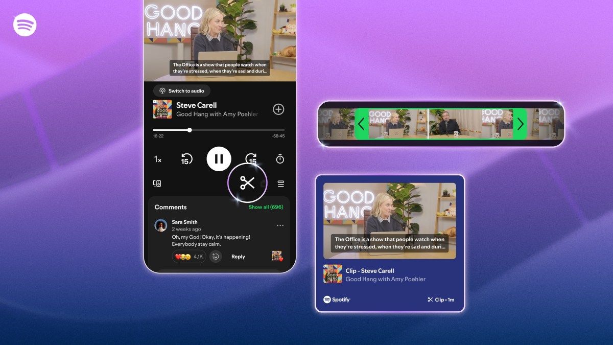 تكنولوجيا: منصة Spotify تتيح حفظ ومشاركة المقاطع المفضلة من البودكاست بسهولة أكبر