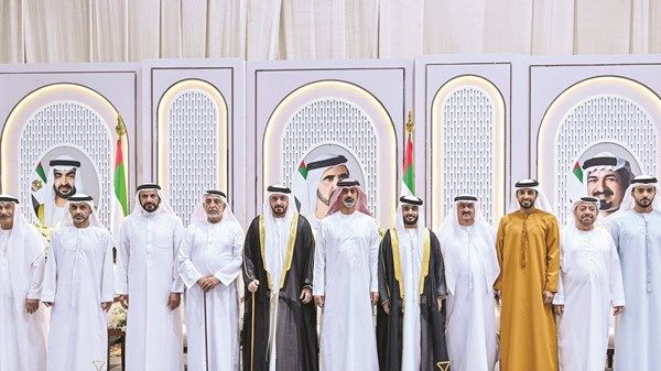 عمار النعيمي يحضر أفراح العسم والكعبي في عجمان