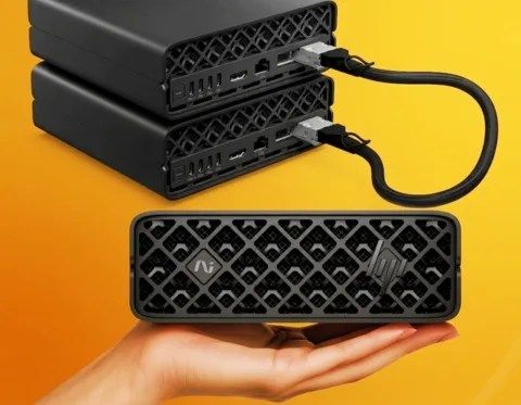 تكنولوجيا: شركة HP تعلن عن جهاز كمبيوتر مكتبي صغير OmniDesk الجديد أول Mini AI PC في العالم بمعالجات Intel Core Ultra وتقنية Thunderbolt Share #COMPUTEX2026