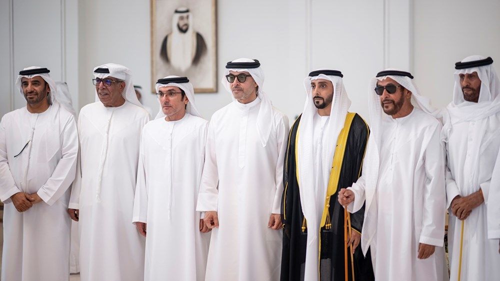 هزاع بن زايد يحضر حفل استقبال بمناسبة أفراح الشامسي