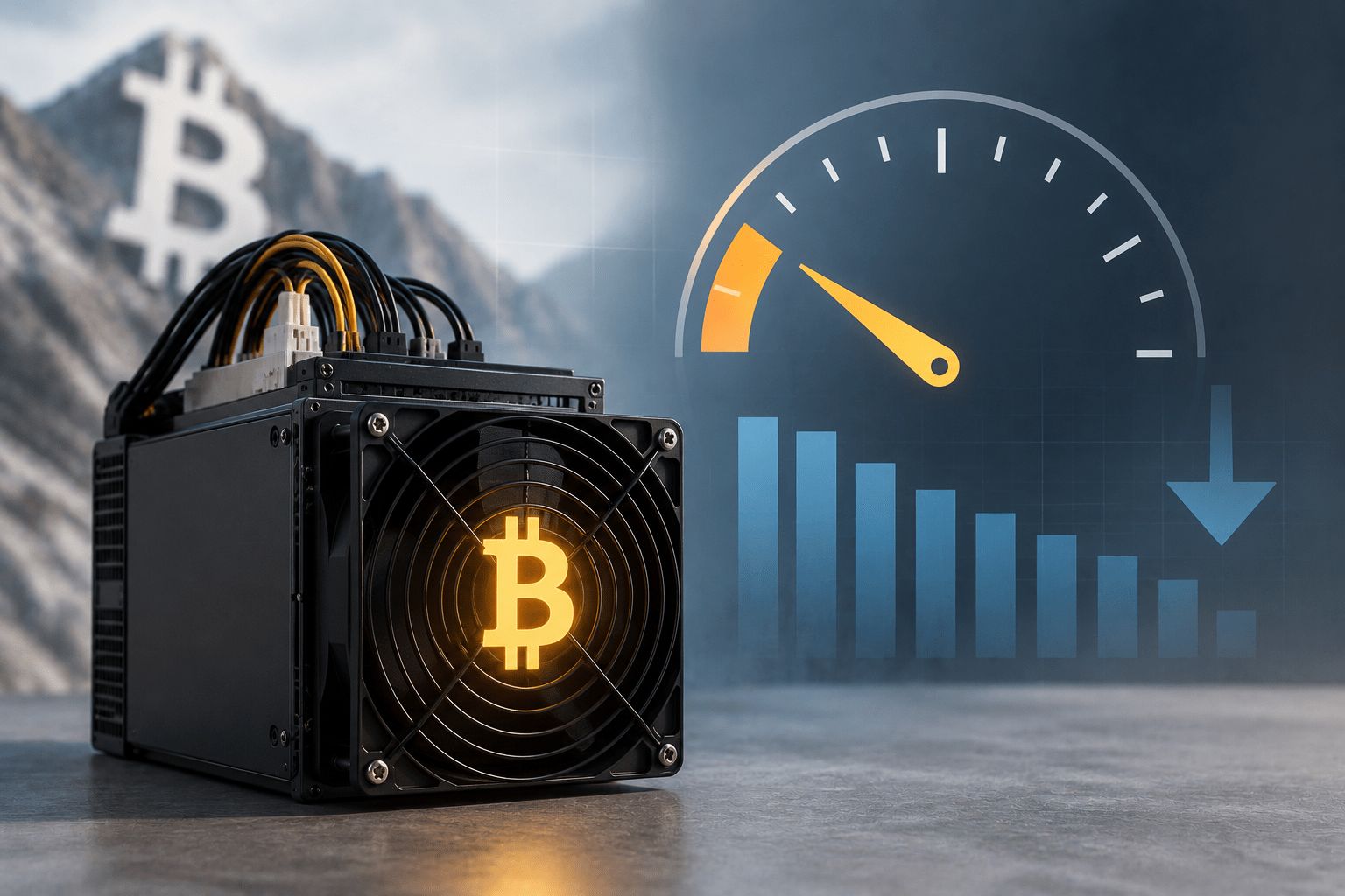 انخفاض أرباح المعدنين يدفع شبكة البيتكوين نحو أكبر تعديل للصعوبة منذ 2021