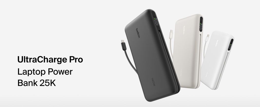 تكنولوجيا: شركة بيلكين تطلق شاحنها المحمول الجديد UltraCharge Pro Laptop Power Bank 25K بقوة شحن فائقة وبخصومات فورية