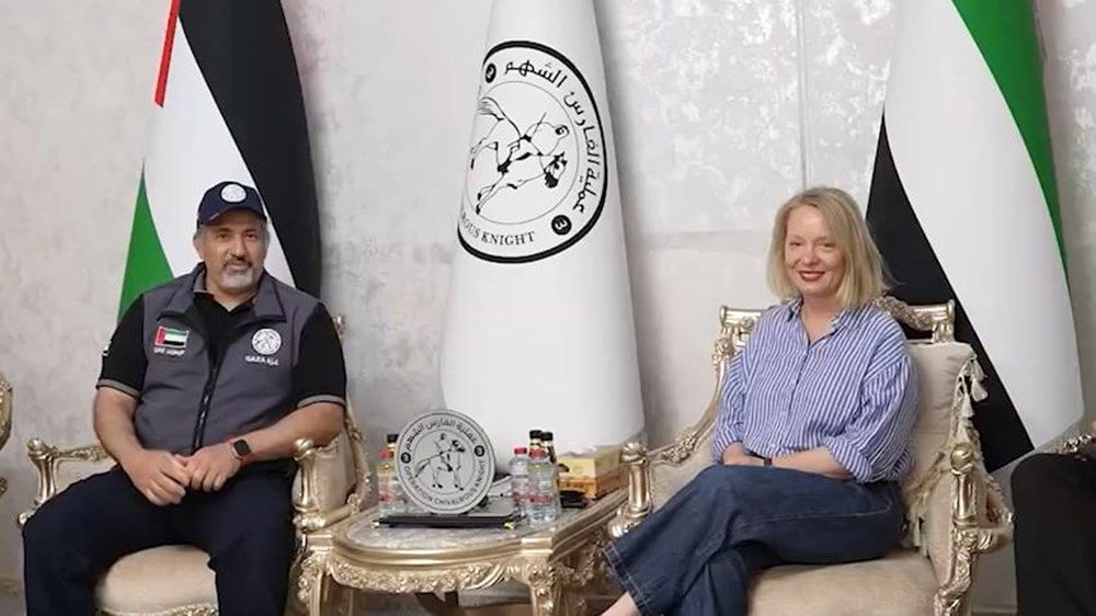 المستشفى الميداني الإماراتي في غزة يستقبل وفداً من مكتب الأمم المتحدة لتنسيق الشؤون الإنسانية (OCHA)