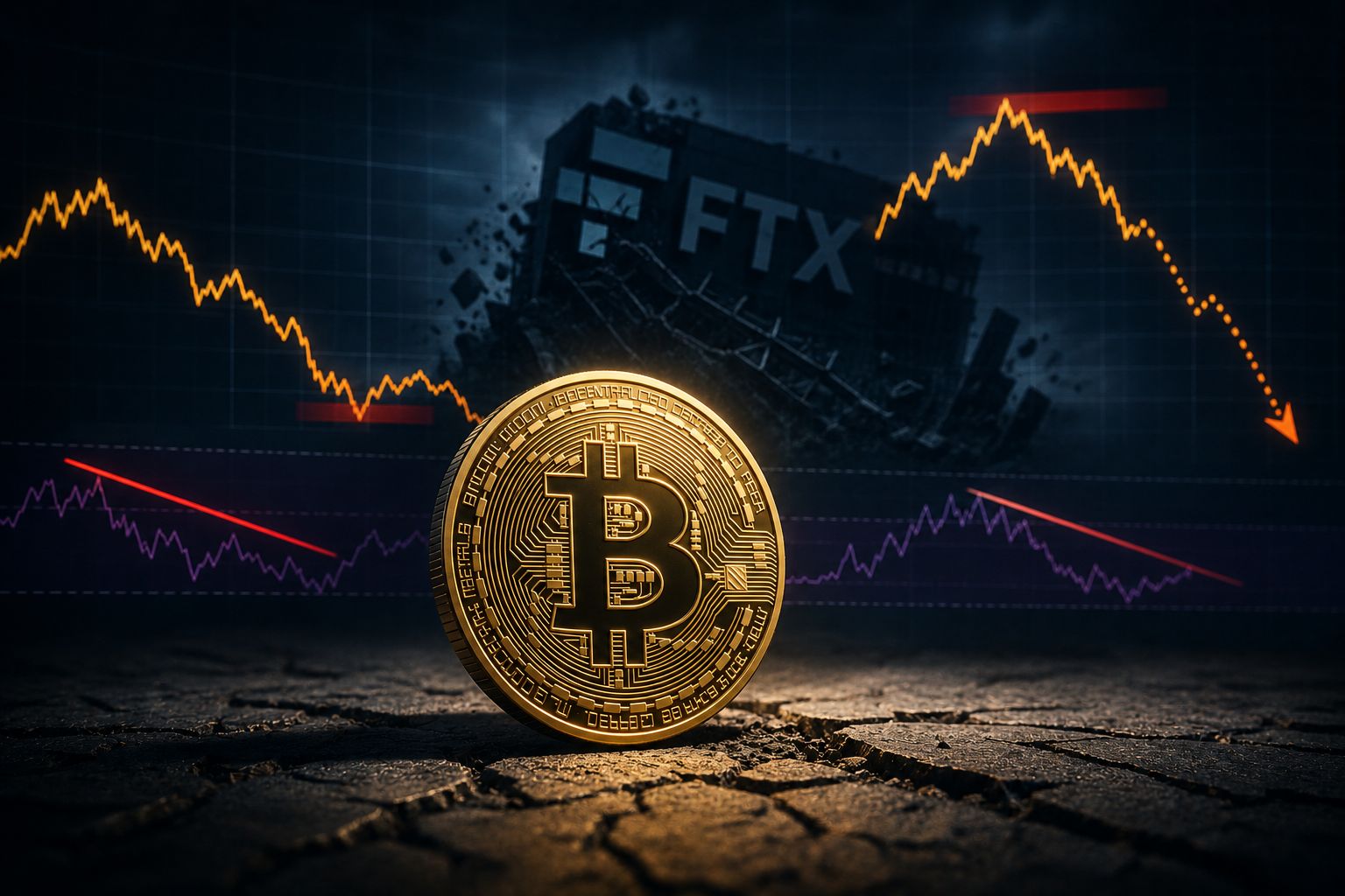 سعر البيتكوين يعيد نمط سبق انهيار FTX: هل نحن أمام حدث استسلام جديد؟