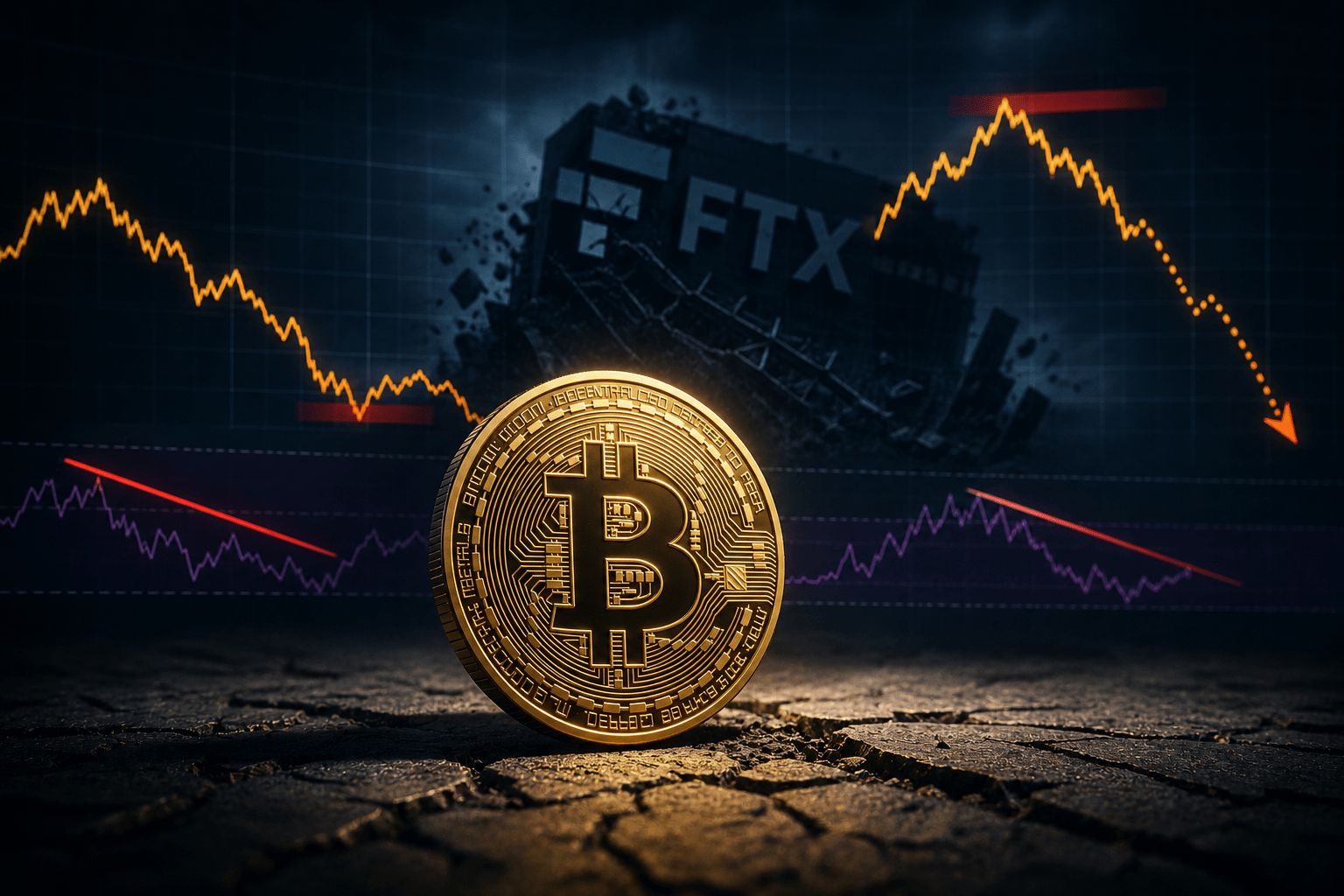 سعر البيتكوين يعيد نمط سبق انهيار FTX: هل نحن أمام حدث استسلام جديد؟