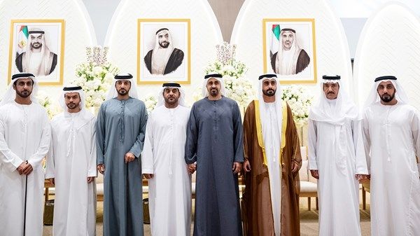 ذياب بن محمد بن زايد يحضر حفل استقبال بمناسبة زفاف عمر سعيد البدواوي