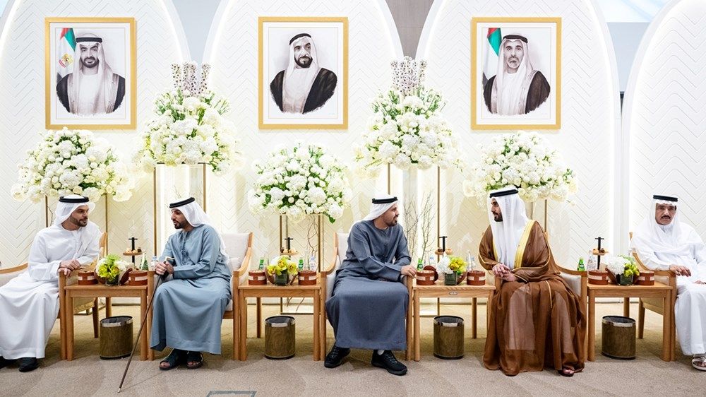 ذياب بن محمد بن زايد يحضر حفل استقبال بمناسبة زفاف عمر سعيد البدواوي